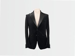 London Black Velvet Tuxedo Jacket