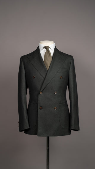 Green DB Italian Wool Flannel Suit