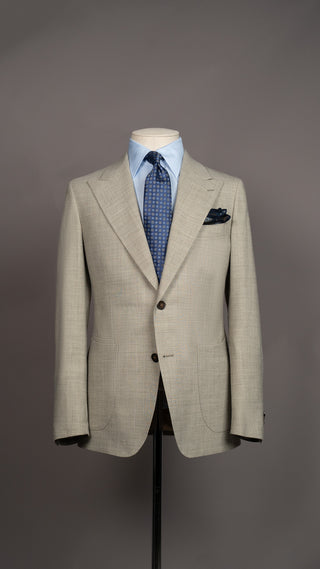 Fawn Wool/Linen Blend Suit