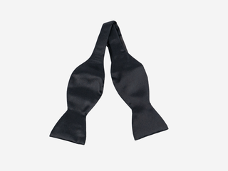 Cerruti1881 Black Silk Self Tie Bow