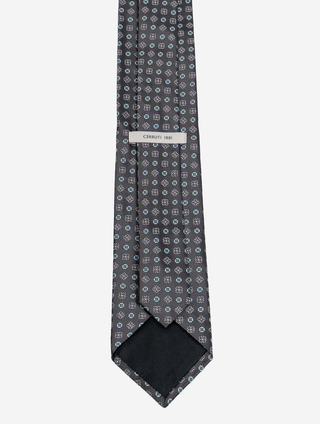 Cerruti 1881 Grey Geometric Pattern Tie