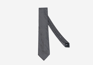 Cerruti 1881 Grey Geometric Pattern Tie